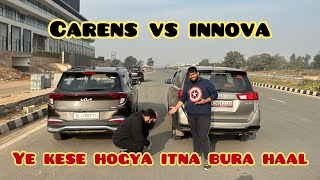 Toyota InnovaYagyaSharma vs kia carenscharlievlogs5808  Drag Race…🚘🚘 [upl. by Ilenna570]