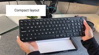 PERIBOARD733 Compact Scissor Keyboard UNBOXING  TUTORIAL [upl. by Eirrod]