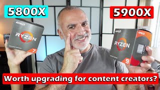 AMD Ryzen 9 5900X vs Ryzen 7 5800X for content creators  Is it worth upgrading [upl. by Drahcir]