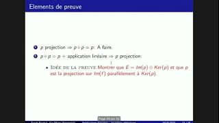 Cours 2  Application linéaires  projections et symétries [upl. by Oflunra214]