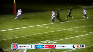 Taylorville 2 Tanner Champley 23yd TD rush [upl. by Zolly583]