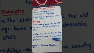 What is quotVulnerableMeaning of Vulnerableviralenglishdailylearnenglishshortsshortvocabulary [upl. by Ylra]