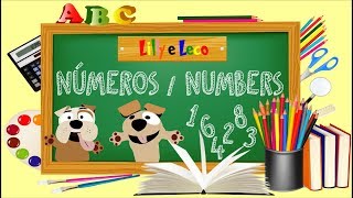 🐶 LILLY E LECO  CANTANDO OS NÚMEROS INGLÊS PARA CRIANÇAS ENGLISH FOR KIDS [upl. by Ellison]