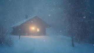 Extreme Wind Sounds for Sleeping at Lonely Cabin Village┇Icy Wind Storm amp Snow Blowing┇White Noise [upl. by Ylsel]