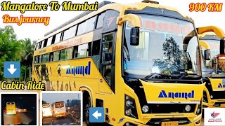 Mangalore to Mumbai Bus Cabin Ride  Full Journey  Anand Travels  Sleeper Bus [upl. by Sherill132]