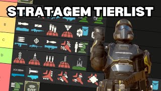 Helldivers 2 STRATAGEM Tier List  MECH INCLUDED [upl. by Eneres456]