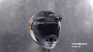 CABERG TOURMAX Titan I7  HELMET VIEW 360° [upl. by Broucek367]