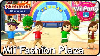 Wii Party U Mii Fashion Plaza 4 players Maurits vs Rik vs Danique vs Thessy [upl. by Einiar146]