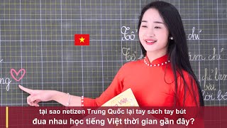 tại sao netizen Trung Quốc lại tay sách tay bút đua nhau học tiếng Việt thời gian gần đây [upl. by Eleahcim191]