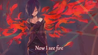 Nightcore  I See Fire Female Version  Lyrics [upl. by Northway]