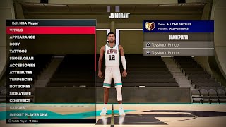 Ja Morant Face Creation 2K24 [upl. by Gaultiero]