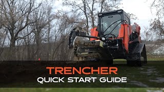 Skid Steer Trencher Quick Start Guide Skid Pro [upl. by Syst14]