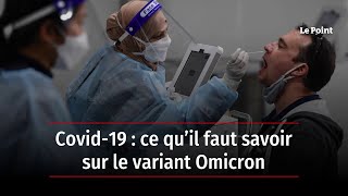 Covid19  ce qu’il faut savoir sur le variant Omicron [upl. by Zebada967]