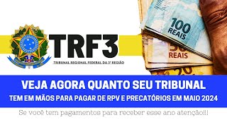 PRECATÓRIOS OU RPV  VEJA O QUE O TRF3 COMEÇOU A PAGAR HOJE PARA SÃO PAULO E MATO GROSSO DO SUL [upl. by Nylzzaj]