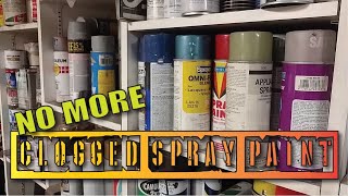 Fix Clogged Spray Paint Cans [upl. by Noble]