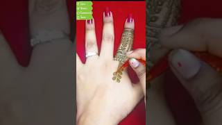 Easy Finger Mehandi Design  New Finger Mehandi Design  mehndi ytviral shortviral [upl. by Edris]