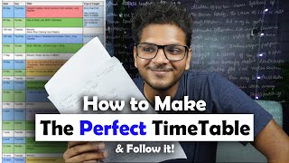 How To Make a TimeTable That Actually Works  Anuj Pachhel [upl. by Margette]