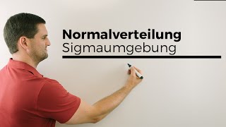 Normalverteilung k gesucht Anschaulich mit Sigmaumgebung ohne PhiTabelle [upl. by Oiluj921]