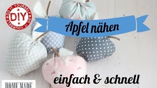 How To I Apfel nähen toll für Anfänger geeignet I Deko Inspirationen Selbstgemacht [upl. by Maitland]