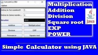 Build a simple calculator using Javahtmlphpmysql Projet calculatrice tutoriel francais [upl. by Anala]