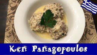 Yiouvarlakia Avgolemono  Greek Giouvarlakia Avgolemono Recipe [upl. by Lesna968]