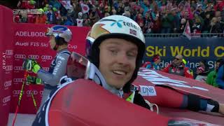 Hirscher gewinnt Adelboden 2018 mit schweren Fehlern [upl. by Brina375]