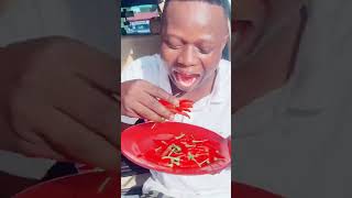 Eating Chillies Challenge youtubeshorts funny viralvideo [upl. by Nij]