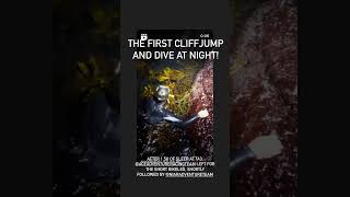 Nighttime Cliff Jump amp Dive  Adventure Racing in the Faroe Islands at Nordic Islands Adventure Race [upl. by Yraek]