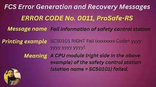 FCS Error Generation and Recovery Messages Error 0011 [upl. by Ilrak]