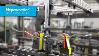 Wheelbarrow Frame Bending Application  HGS Gantry System  HepcoMotion Case Study [upl. by Enoek151]