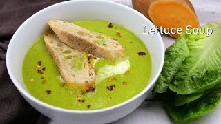 Fresh Creamy Lettuce Soup  Lettuce Soup With Sweet Potato  Vitamix [upl. by Amilas]