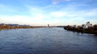 Bonn die Brücke und der Fluss [upl. by Ayaros606]