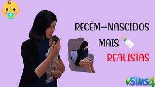 COMO CRIAR RECÉMNASCIDOS MAIS REALISTAS  TUTORIAL  THE SIMS 4 [upl. by Ellenet]