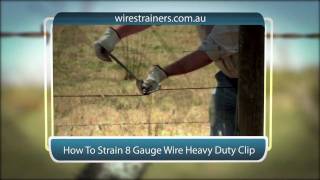 Wire strainer How To Strain 8 Gauge Wire Heavy Duty Clip [upl. by Cenac192]