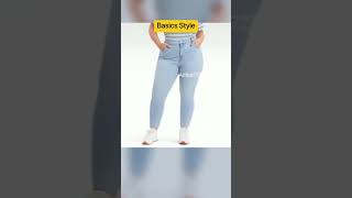 PLUS SIZE JEANS WOMEN high class Kain getah jeans [upl. by Henarat745]