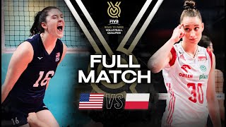 🇺🇸 USA vs 🇵🇱 POL  Paris 2024 Olympic Qualification Tournament  Full Match  Volleyball [upl. by Harlan]