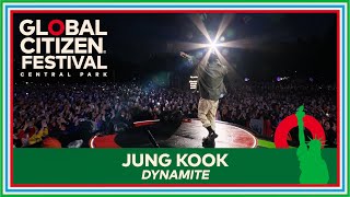 Jung Kook Performs BTS Song Dynamite  Global Citizen Festival 2023 [upl. by Nuhsar600]