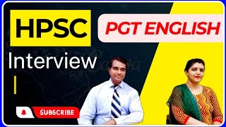 Hpsc pgt English interview questions  Haryana pgt English teacher interview  PD Classes [upl. by Ileana]