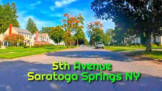 Driving Tour 5th Avenue in Saratoga Springs NY [upl. by Hilary287]