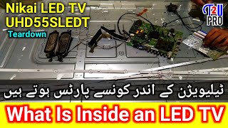 What Is Inside an LED TV  Nikai LED TV Model UHD55SLEDT Disassemble amp Teardown By Talk2UPro [upl. by Heim]