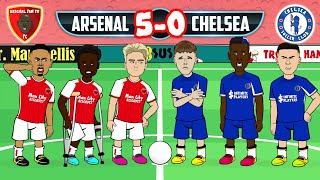 💥50 Arsenal DESTROY Chelsea💥 Havertz White Trossard Parody Goals Highlights 2024 Chant [upl. by Gosselin]