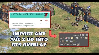 Import any AoE2 build order from buildorderguide into RTS Overlay [upl. by Anelac980]