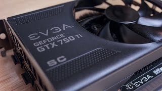 EVGA GeForce GTX 750 Ti SC Unboxing  Install [upl. by Lipps]