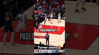 Myles Turner SLAMS it on Jalen Green🤯🙆👀nba nbahighligts nbahighlightstoday mavericks poster [upl. by Nyliuqcaj]