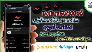 new binance airdrop platform 2024 sinhala  telegram new airdrop 2024 sinhala binance [upl. by Allcot]