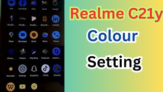 Realme c21y Colour Settings  Realme c21y Color Black  Realme c21y Display Color Change [upl. by Nywles]