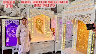 Wooden Mandirs and Corian Temples at Lowest Price From Biggest Manufacturer  Mandir Market in Delhi [upl. by Lucian]