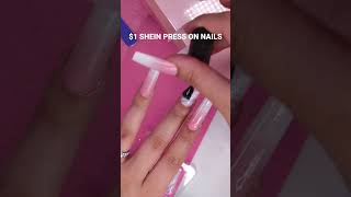 Trying 1 SHEIN press on nails 💅🏻 [upl. by Bing376]