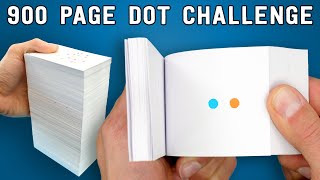 900 Page FLIPBOOK  Dot Challenge [upl. by Saitam]