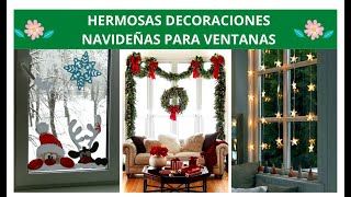 13 Espectaculares Ideas Para Decorar Tus Ventanas En Navidad [upl. by Aihsiym]